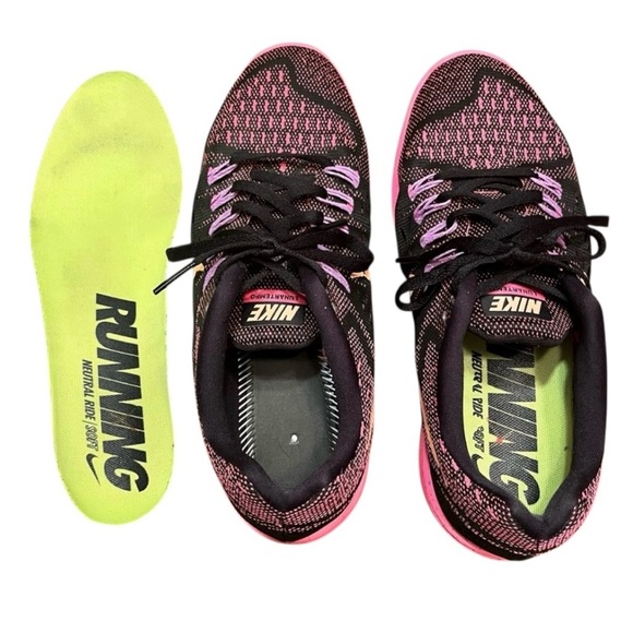 Nike LunarTempo Running Shoes - Black/Pink Pow Women’s Size 8.5 - Picture 5 of 7